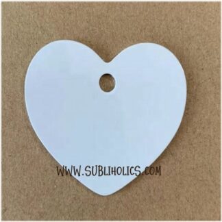 Aluminum Ornament/Key Fob Double-Sided - Mini Heart