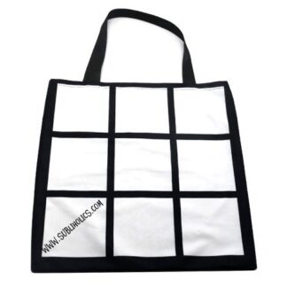 9 Panel Grid Sublimation Tote Bag