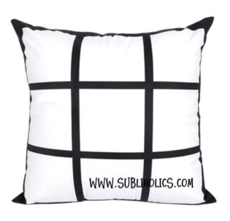 9 Panel Grid Pillow Cover