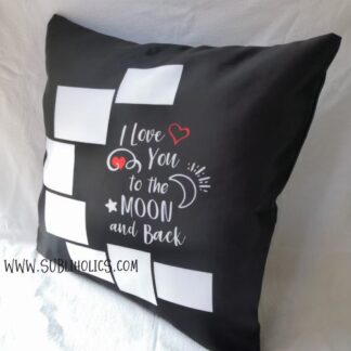Pillow Cover - Love You To The Moon and Back (Large)