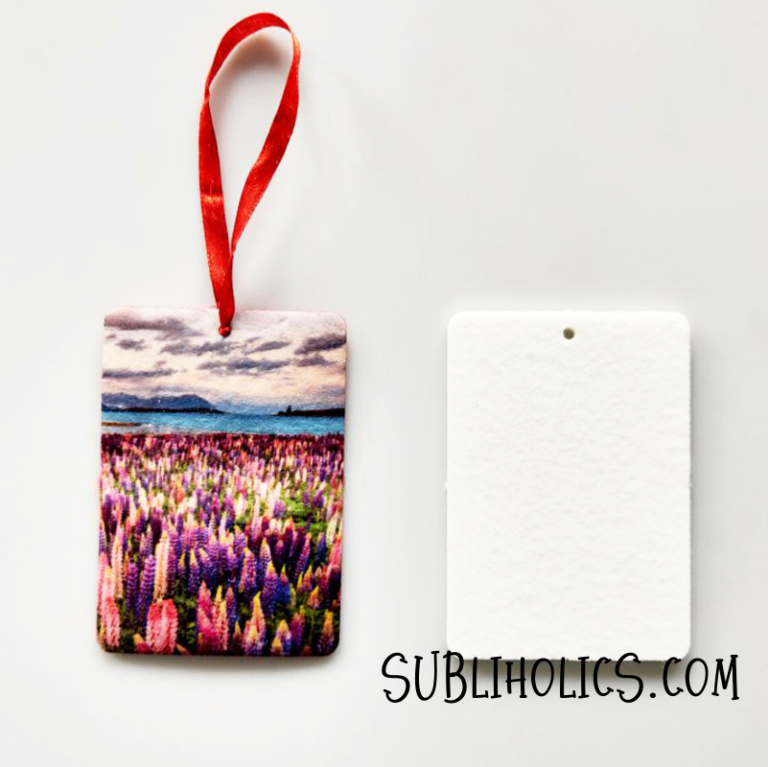Air Freshener Felt Sublimation Blanks Rectangle Subliholics