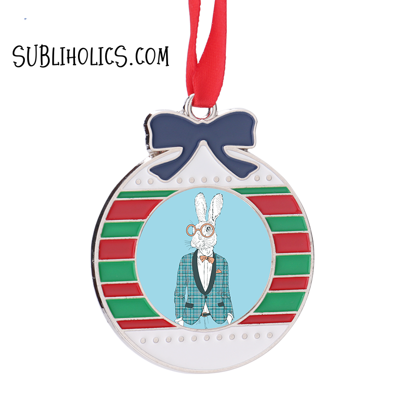 Metal Christmas Ball Sublimation Ornament Subliholics