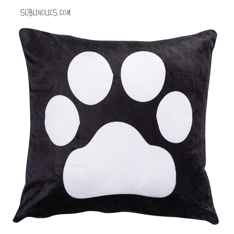 Pillow Cover for Sublimation - Plush Paw Print