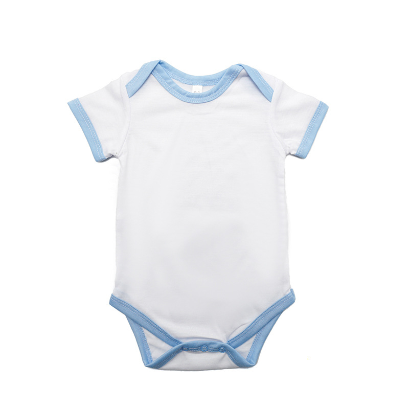 Babies Onesies 100 Polyester Short Sleeve White with 3 Colour