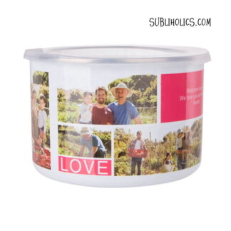 Camping Bowl - Short Style 40 oz Enamel with Lid for Sublimation
