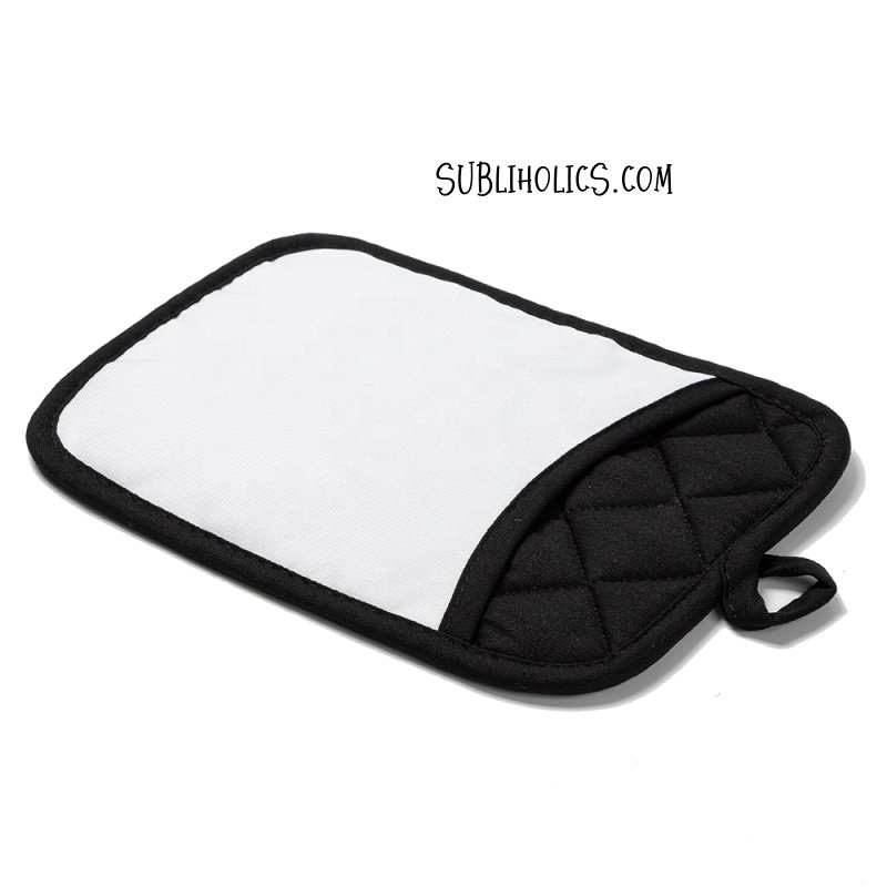 Pot Holders for Sublimation Rectangular Pocket Style, White Front