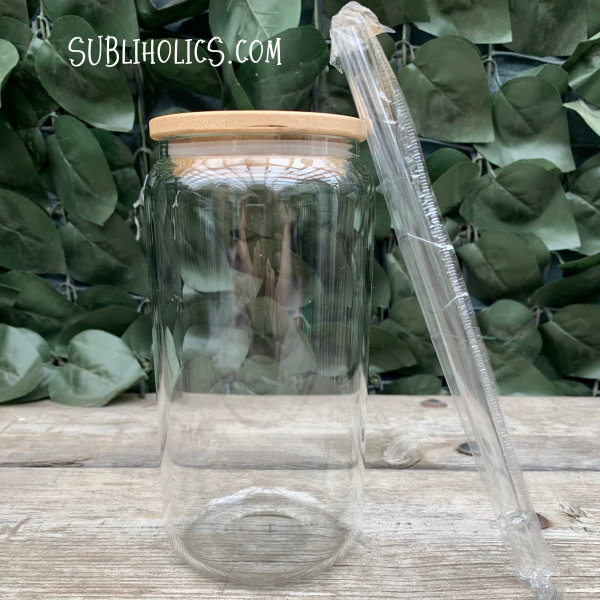 Beer Can Glass Clear 16oz for Sublimation Subliholics