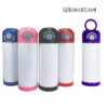 12 oz Flip Top Tumbler with Silicone Bumper for Sublimation