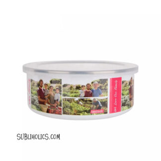 Camping Bowl - Short Style 30 oz Enamel with Lid for Sublimation