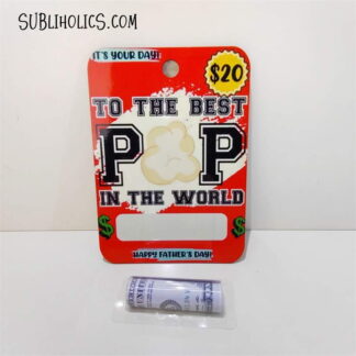 Gift Card Holder - MDF with Plastic Bubble Pouch & Adhesive