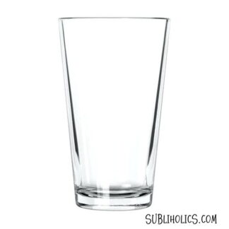 Pint Glass - 16 oz Clear with Sublimation Finish