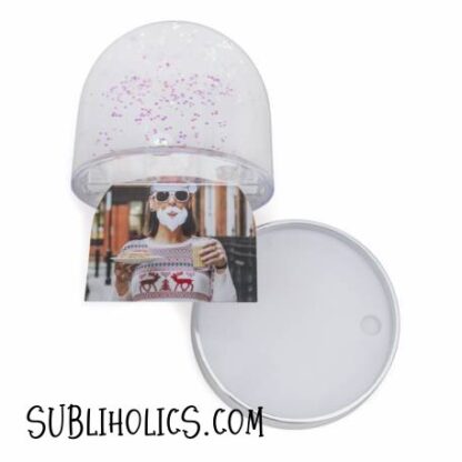Snow Globe / Snow Dome for Sublimation - Black or White Base