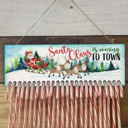 Candy Cane Countdown Advent Calendar for Sublimation