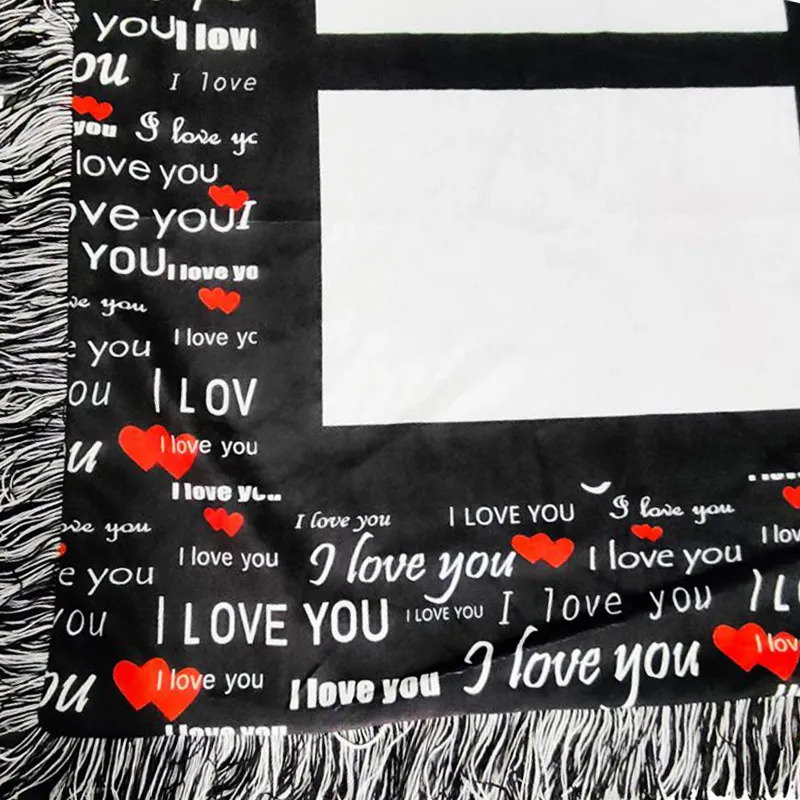 Blankets For Sublimation - 20 Panel Photo Montage with I Love You Trim