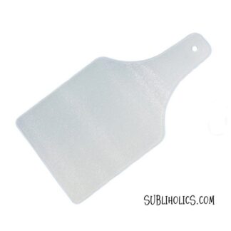Glass Sublimation Cutting Board 7.5" x 14" Wine Bottle Shape - Textured Surface