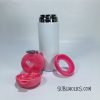 12 oz Flip Top Tumbler with Silicone Bumper for Sublimation - Image 2