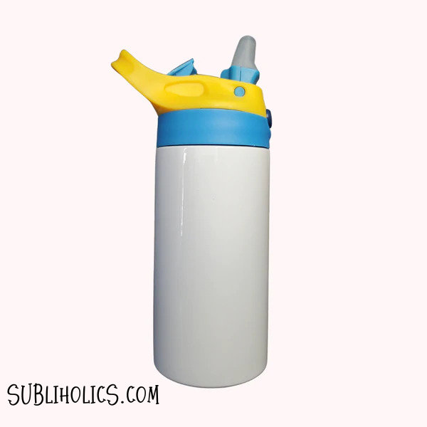 12oz Kids Water Bottle Flip Top Sublimation Blank Tumbler – Easy