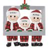 Plaid Family in a Frame - 3 Dimensional Resin Ornaments - Image 4