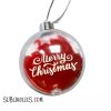 Acrylic Hollow Round Ball with MDF Insert Sublimation Ornament