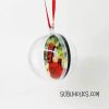 Acrylic Hollow Round Ball with MDF Insert Sublimation Ornament - Image 2