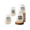 Wine - Frosted Stemless Glass for Sublimation - Image 2