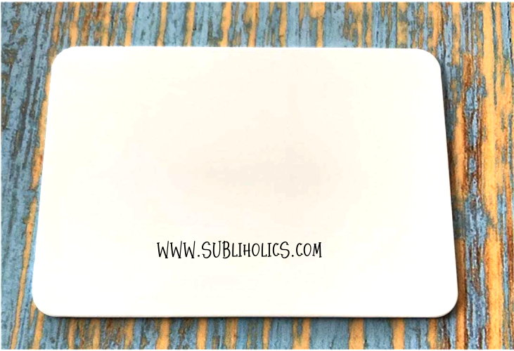 Aluminum Dye Sublimation Business Card Blanks 2 x 3-1/2 with 1/4  Corners, .032 Thick, 50PCs