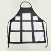 Apron - Black with White Sublimation Photo Squares - Adult size - Image 4