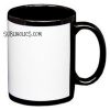 11 oz Sublimation Mug - Black or Red with White Sub Patch - Image 2