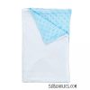 Minky Dot Baby Blanket For Sublimation - White, Blue or Pink - Image 5