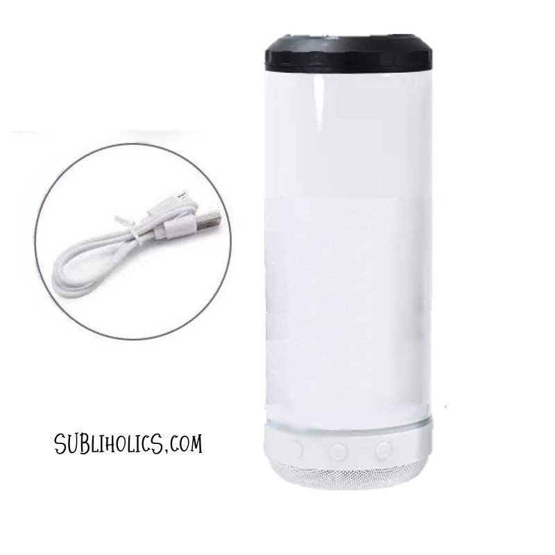 4 in 1 16oz Sublimation Can Cooler with Bluetooth Speaker