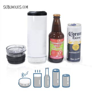Can Cooler 4 in 1 – 16 oz with Bluetooth Speaker for Sublimation