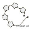Silver Flower Sublimation Bracelet