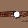 Braided Multi Charm Infinity & Love Sublimation Bracelet - Black or Brown - Image 4