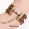 Braided Multi Charm Infinity & Love Sublimation Bracelet - Black or Brown - Image 2