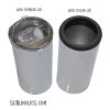 Can Cooler / Skinny Tumbler Dual Combo - 15 oz White Stainless for Sublimation - Tall Cans - Image 2