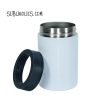 Can Cooler - 12 oz White Stainless Steel for Sublimation - Regular Cans - Image 2