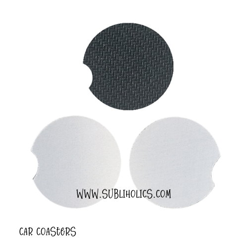 Sublimation Neoprene Fabric Car Coaster | Sublimation Blanks