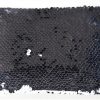 Storage Pouch / Cosmetic Bag - Sequined Mermaid for Sublimation - Black & White (14 CM x 12 CM) - Image 2