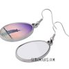 Oval Metal Sublimation Earrings - Image 2
