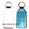 Glitter and Vinyl Sublimation Keychain - Rectangle - Image 3