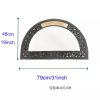 Doormat (Outdoor) - Semi-Circle with Changeable Sublimation Panel - Image 3