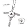 Cross Necklace Pendant with Cubic Zirconia for Sublimation - Image 2
