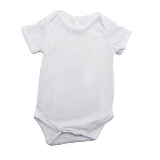 Babies Onesies - 100% Polyester Short Sleeve White 0-18 Months