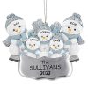 Snowman Family - 3 Dimensional Resin Ornaments - Image 2