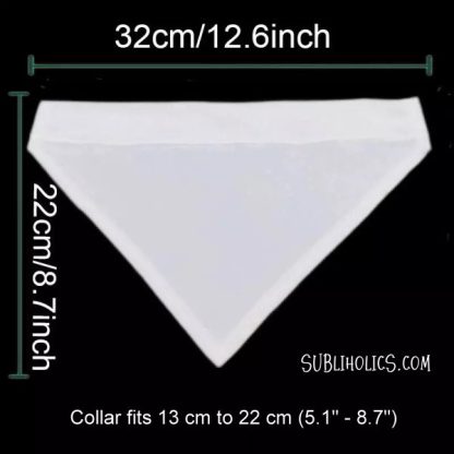 Pet Bandana on Collar for Sublimation - 2 Sizes - Image 7