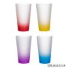 Pint Glass - 16 oz Frosted Ombre Gradient - 4 Colours