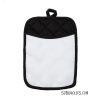 Pot Holders for Sublimation – Rectangular Pocket Style, White Front with Black Back & Trim