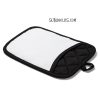 Pot Holders for Sublimation – Rectangular Pocket Style, White Front with Black Back & Trim - Image 3