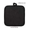 Pot Holders for Sublimation – Square Pocket Style, White Front with Black Trim & Silicone Back - Image 3