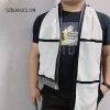 Scarf - Black with White Sublimation Photo Squares - Adult size - Image 3